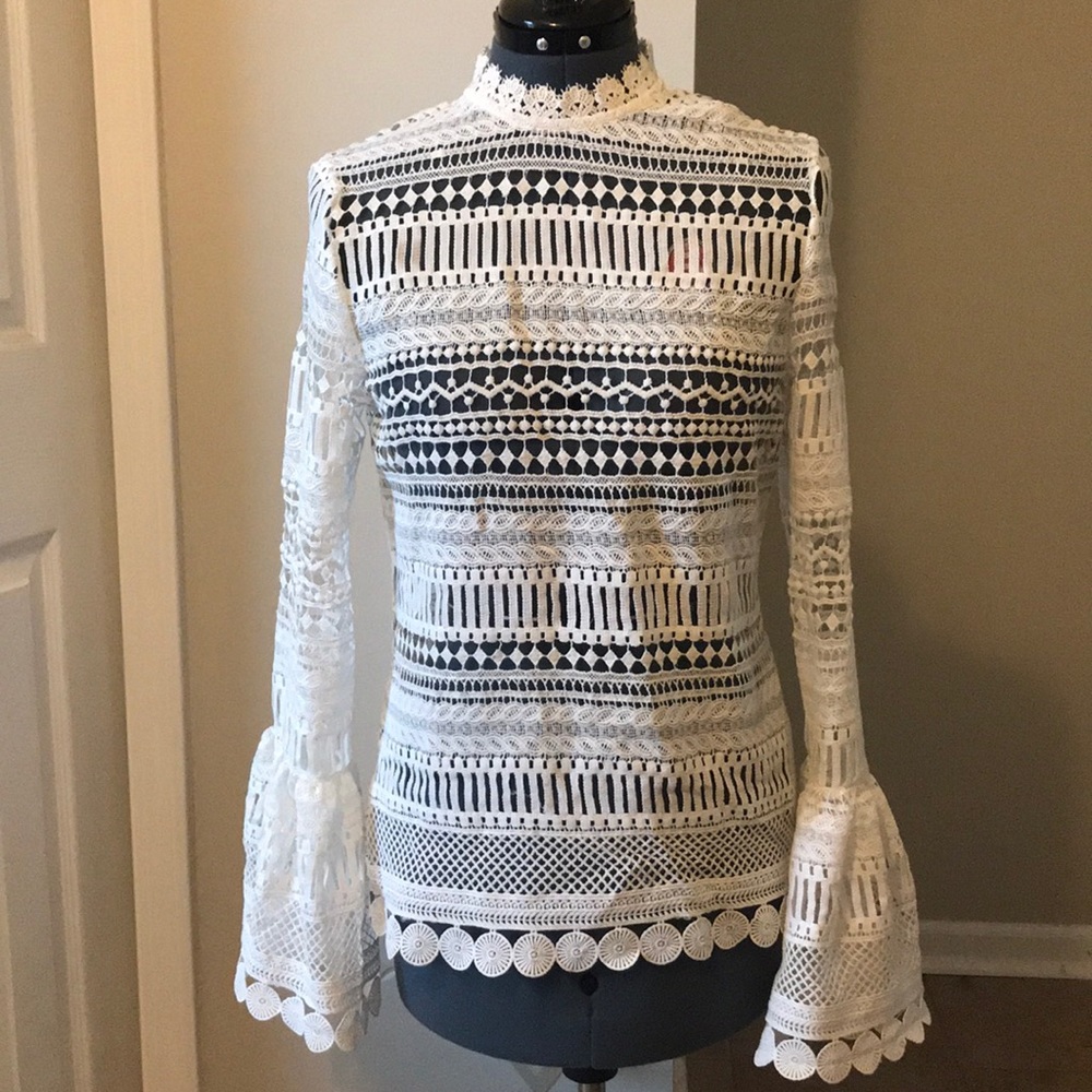 White lace top